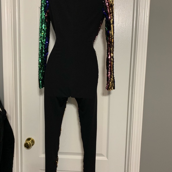COPY - Multi Color sequin jumpsuit - Picture 2 of 2
